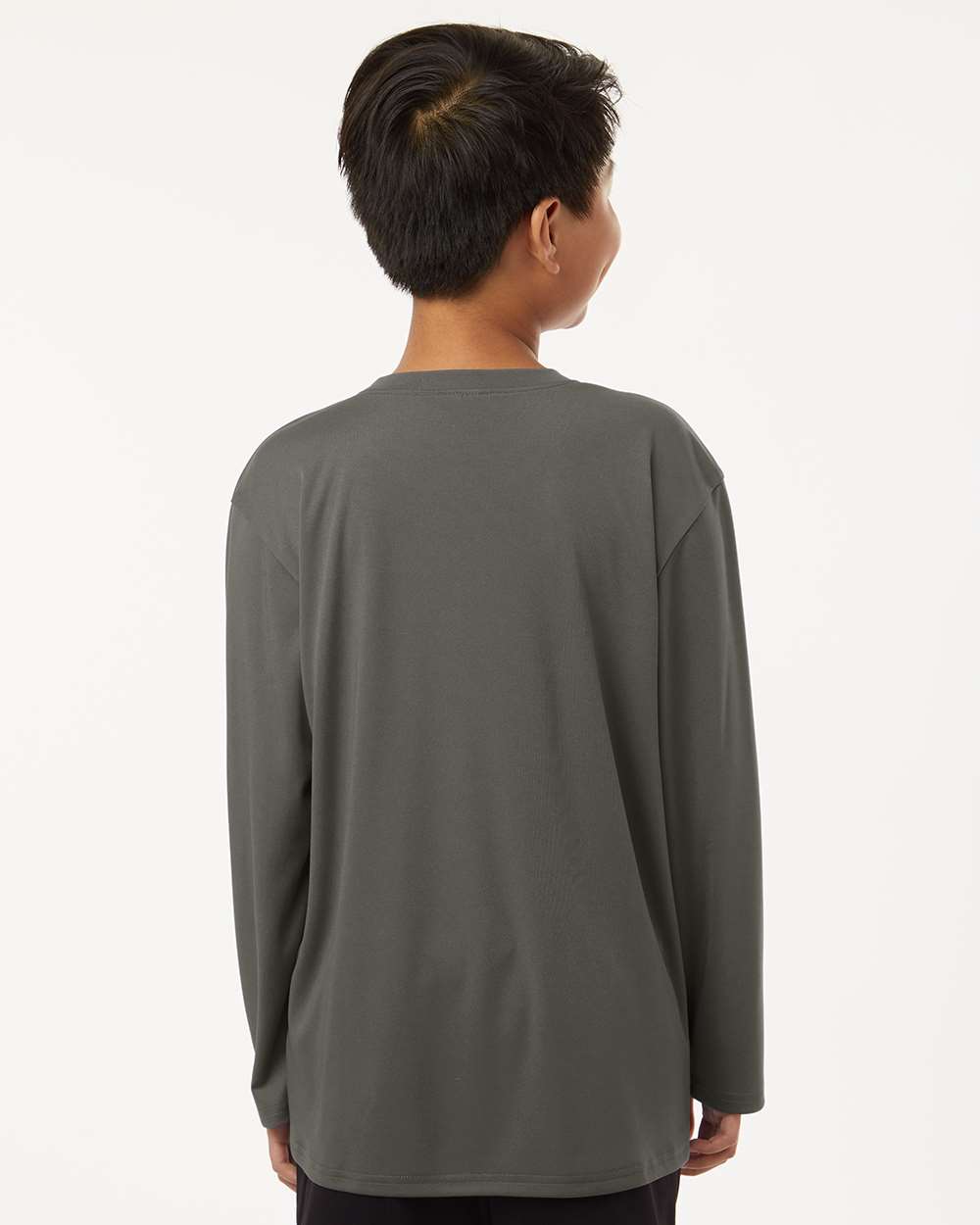 Youth Performance Long Sleeve T-Shirt – Charcoal - ComfyThreads
