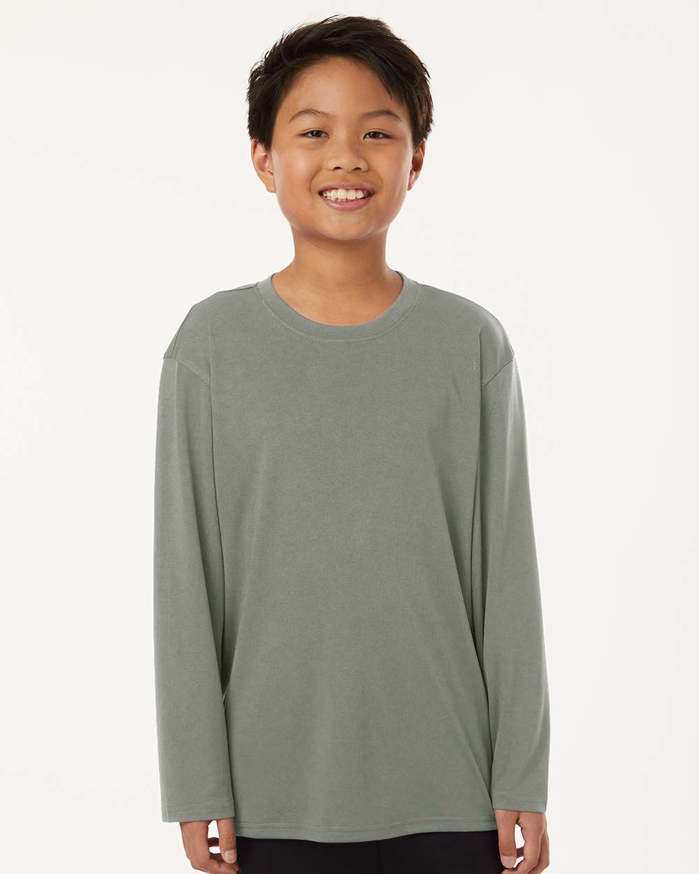 Youth Performance Long Sleeve T-Shirt – Greystone - ComfyThreads