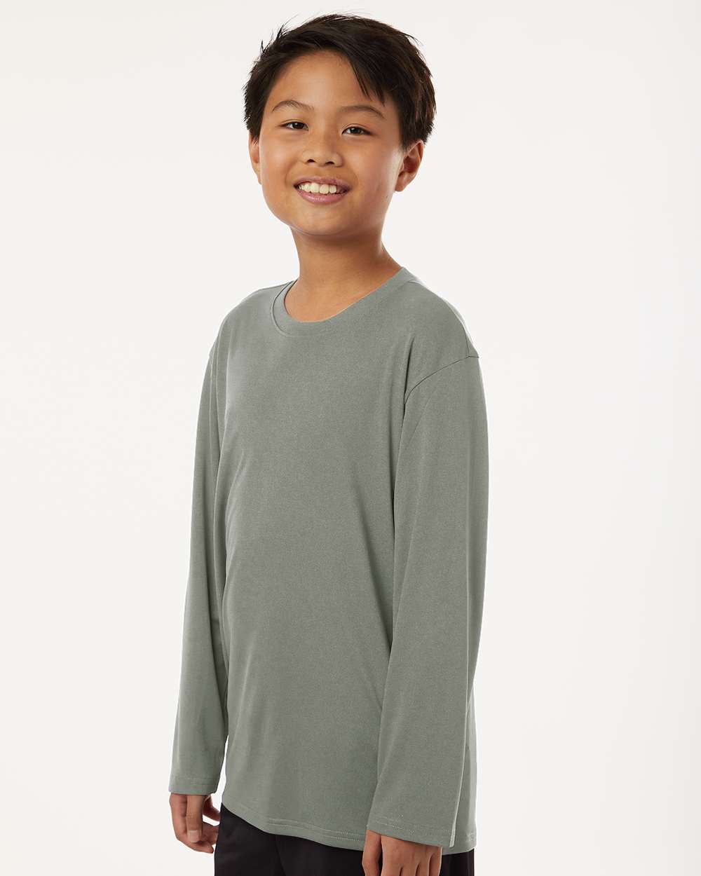 Youth Performance Long Sleeve T-Shirt – Greystone - ComfyThreads