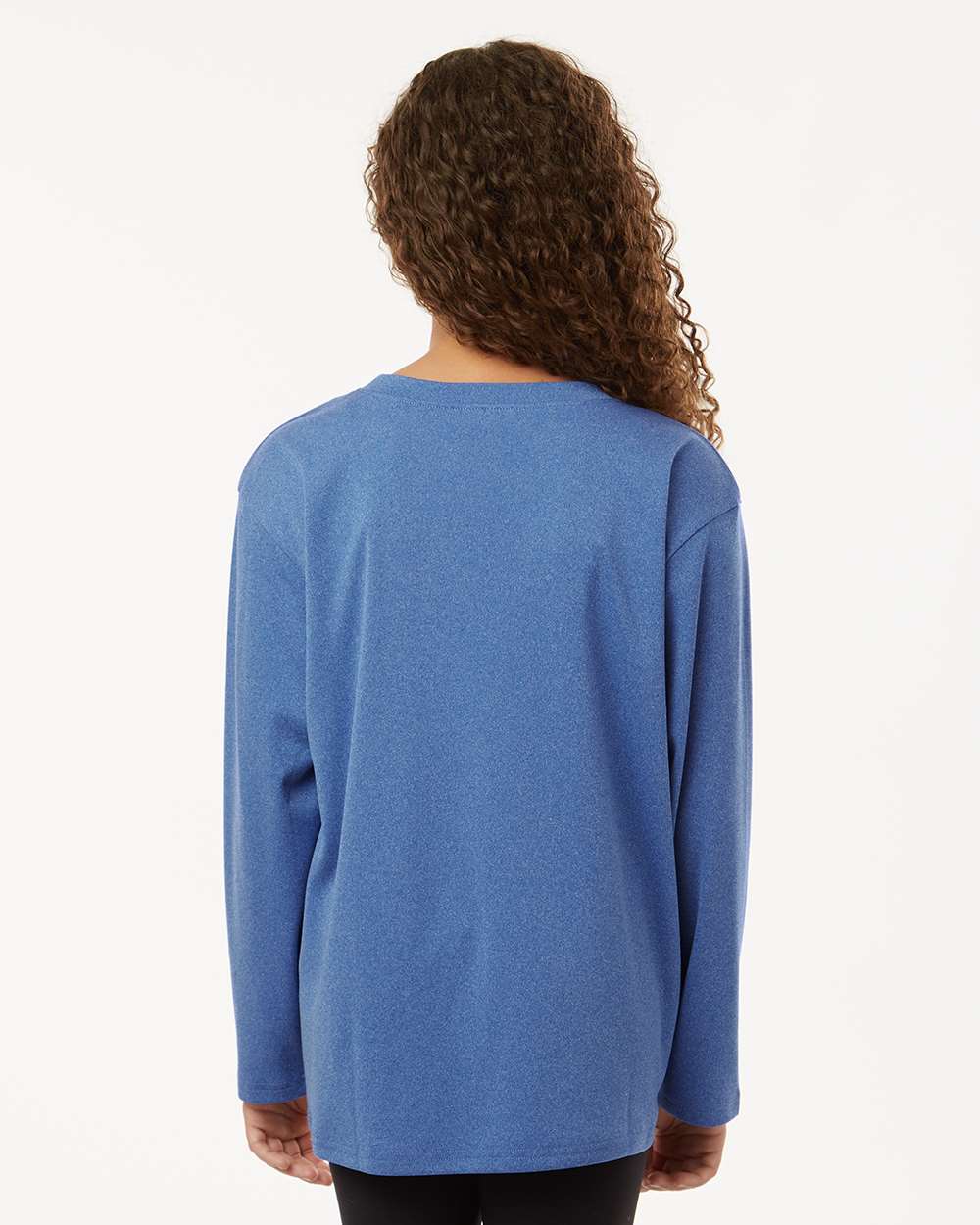 Youth Performance Long Sleeve T-Shirt – Heather Royal - ComfyThreads