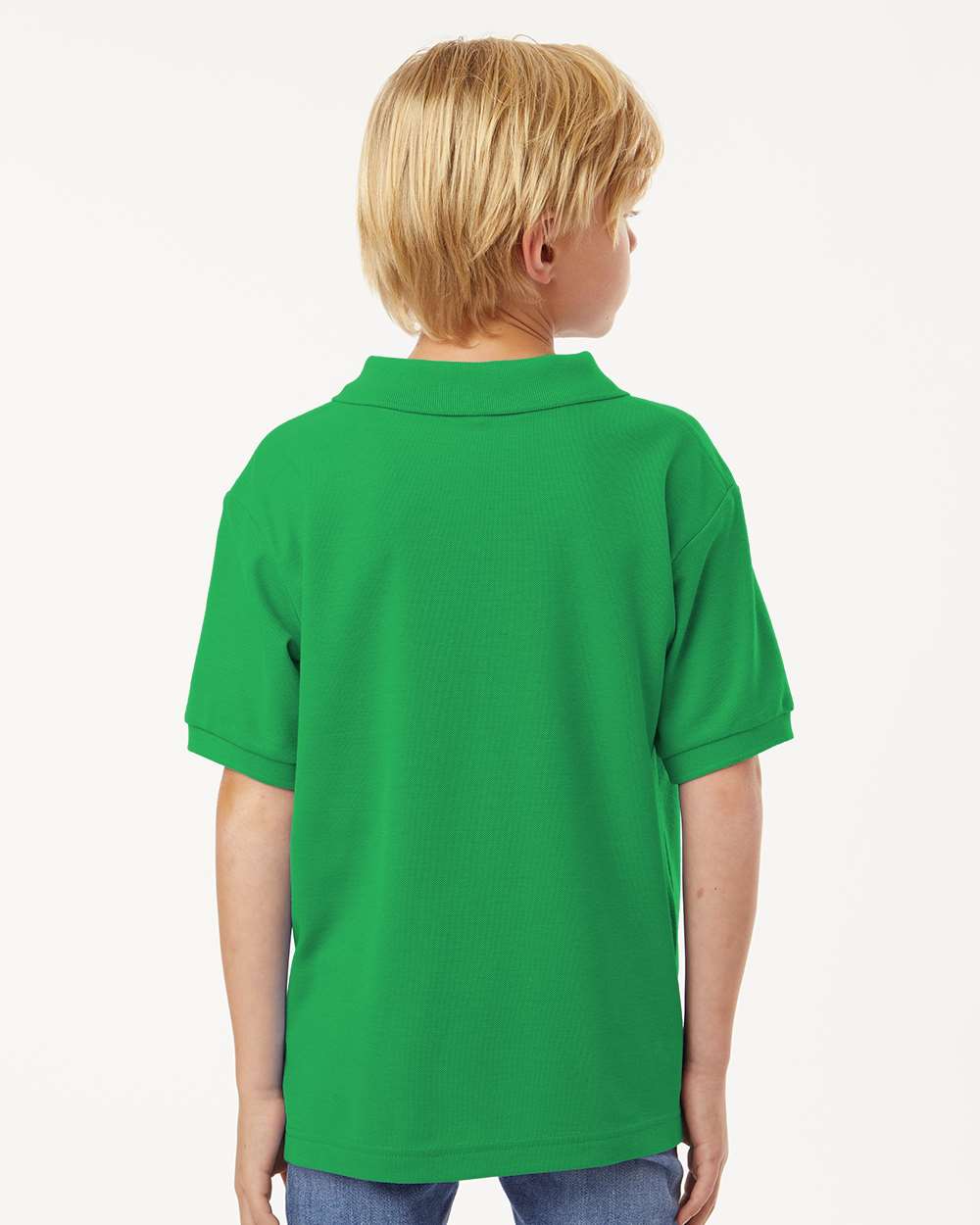 Youth Pique Polo - Kelly Green - ComfyThreads