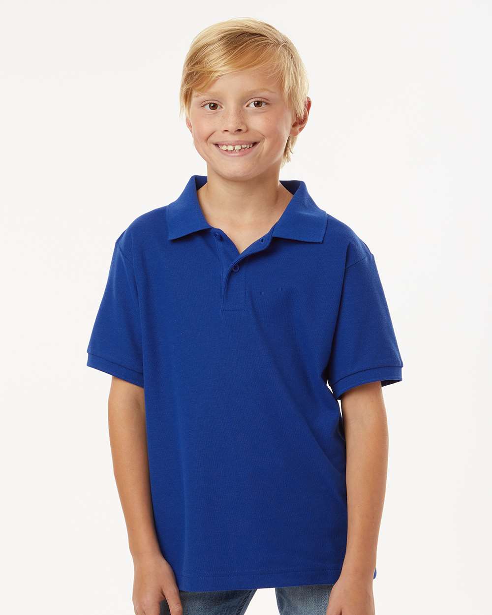 Youth Pique Polo - Royal - ComfyThreads