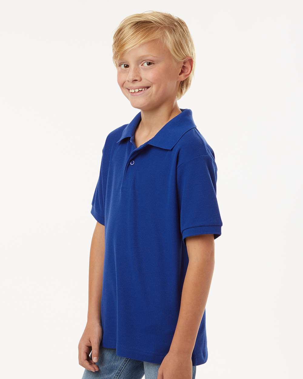Youth Pique Polo - Royal - ComfyThreads