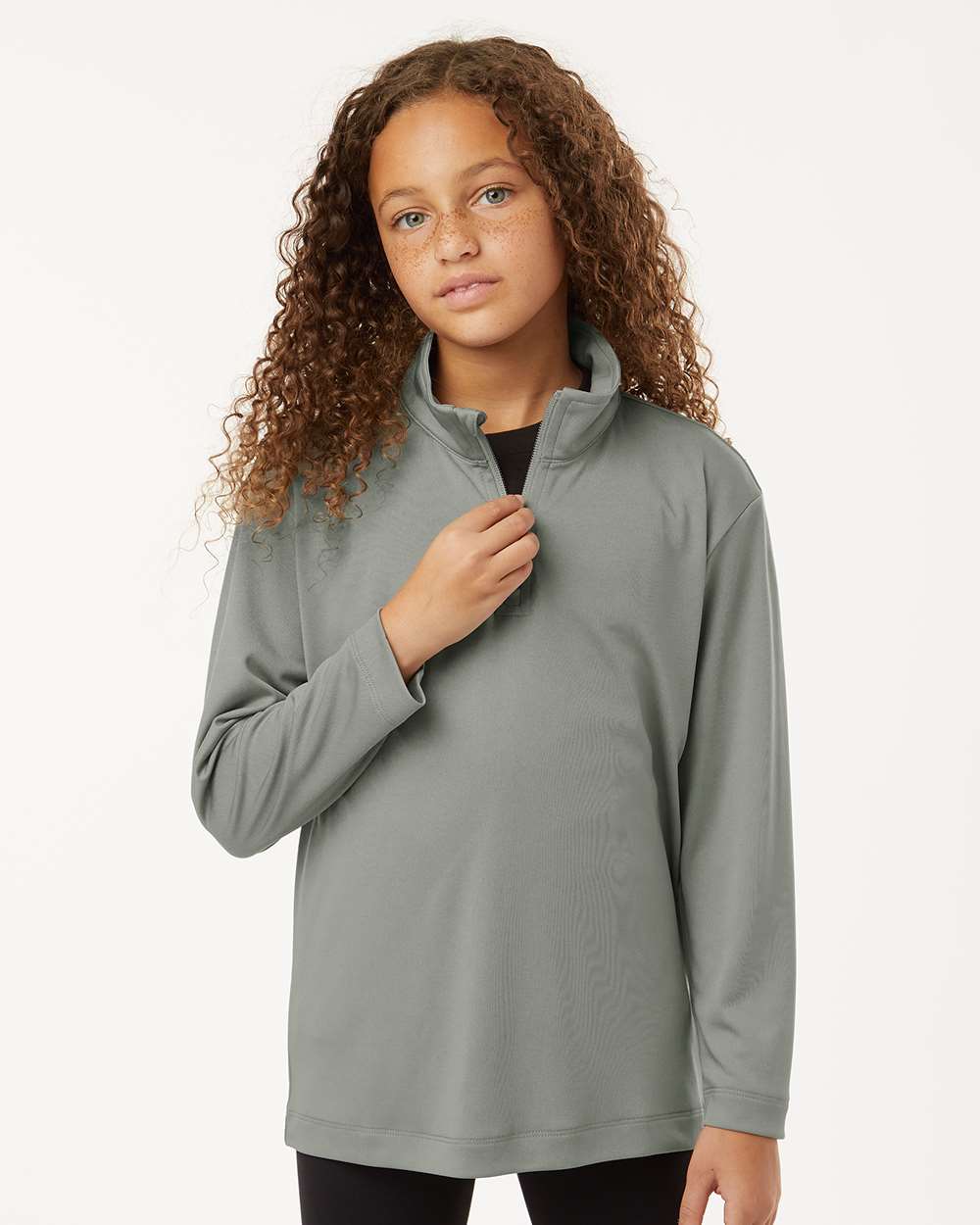 Youth Performance Quarter-Zip Pullover – GreyStone - ComfyThreads