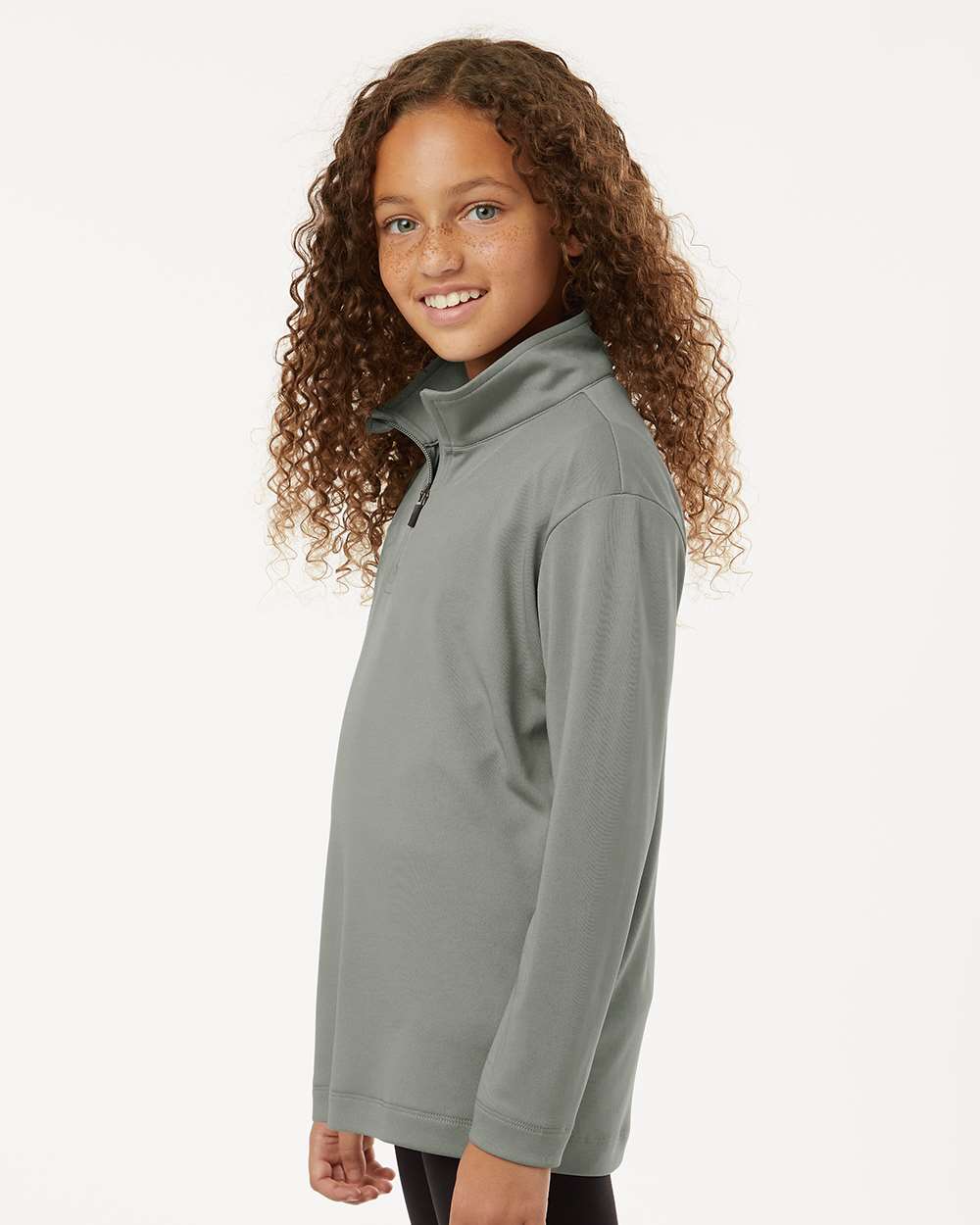 Youth Performance Quarter-Zip Pullover – GreyStone - ComfyThreads