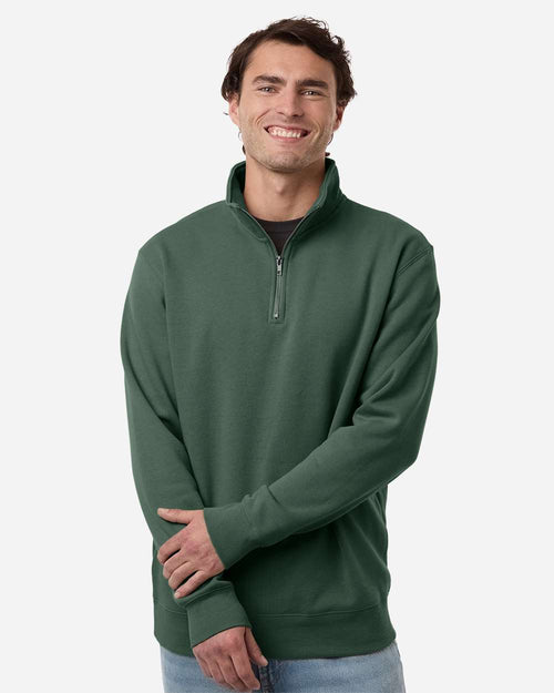 Unisex Midweight Quarter-Zip Pullover - Alpine Green - XS