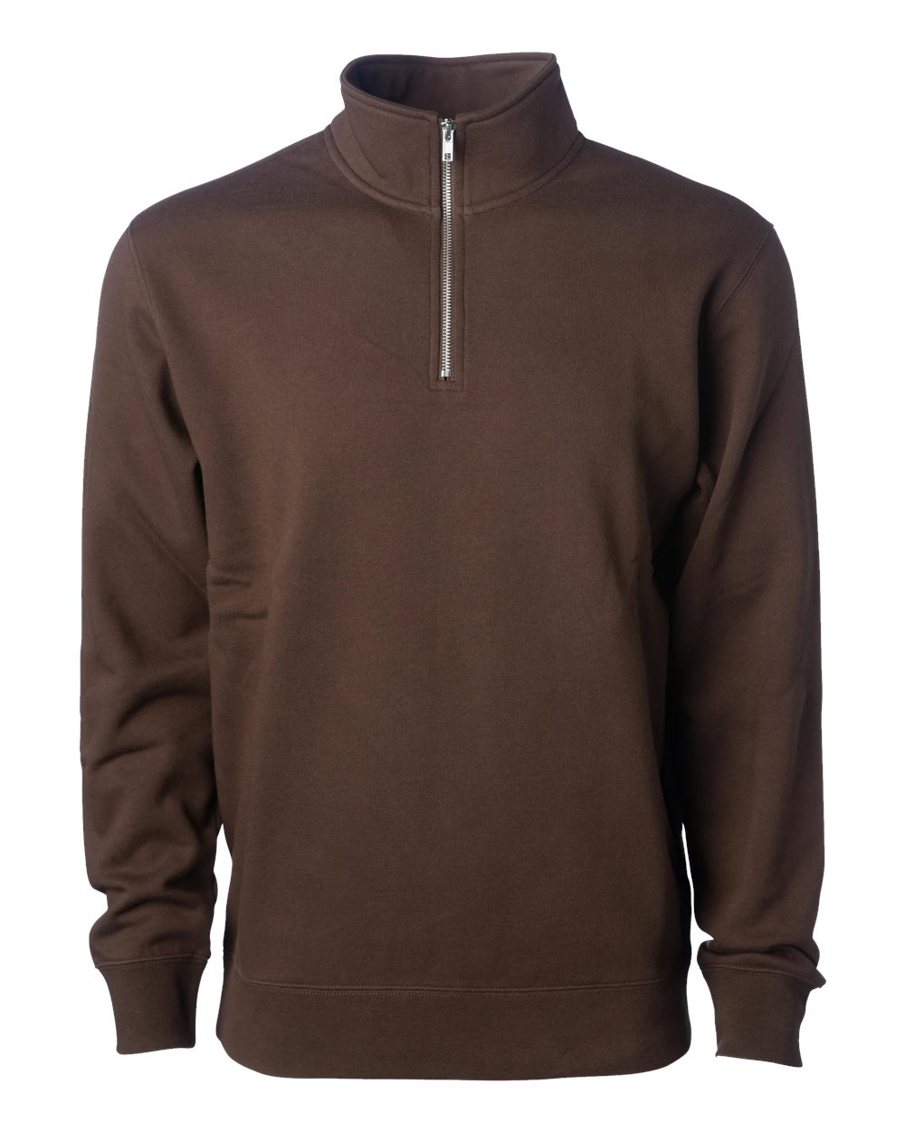 Unisex Midweight Quarter-Zip Pullover - Brown - XS