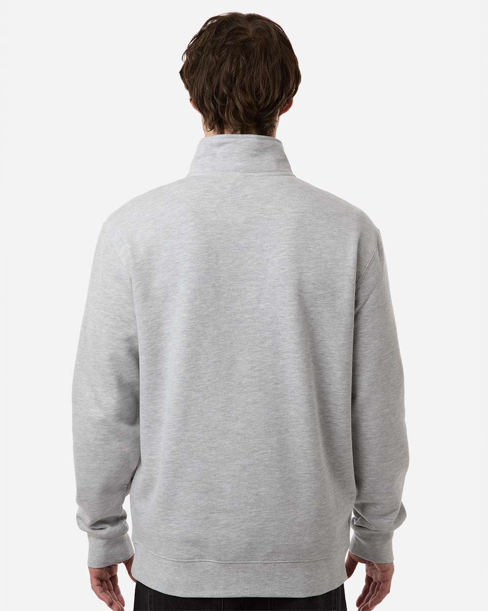 Unisex Midweight Quarter-Zip Pullover - Grey Heather - M