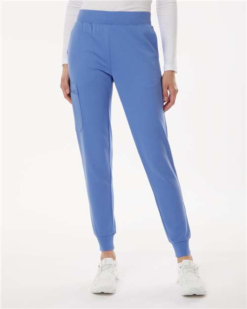 Jaanuu W40001 Women's Stretch Scrub Pants - Ceil Blue - Front