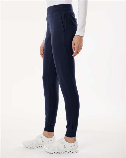 Jaanuu W40001 Women's Stretch Scrub Pants - Midnight Navy - Side
