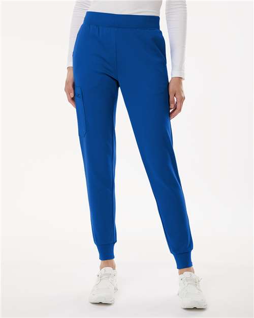 Jaanuu W40001 Women's Stretch Scrub Pants - Royal Blue - Front