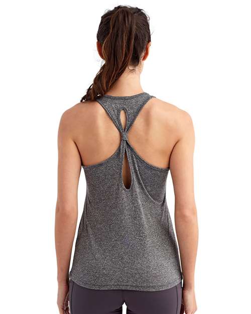 TriDri TD042 Women's Performance T-Shirt - Black Melange - Back