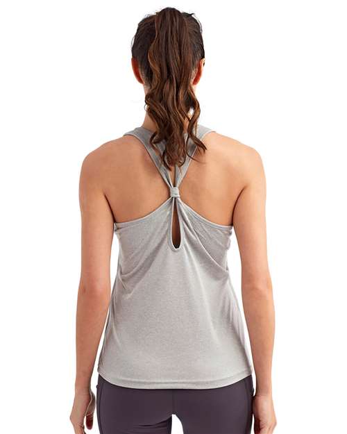 TriDri TD042 Women's Performance T-Shirt - Silver Melange - Back