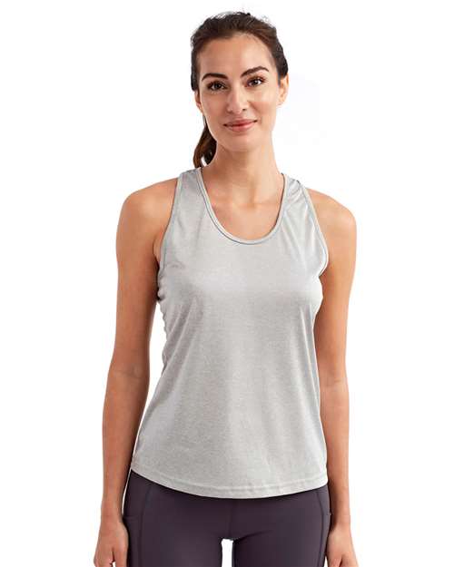 TriDri TD042 Women's Performance T-Shirt - Silver Melange - Front