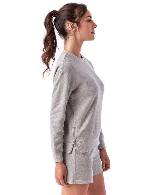 TriDri TD600 Women's Performance Tights - Heather Grey - Side