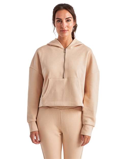 TriDri TD077 Women's Performance Crop Hoodie - Nude - Front