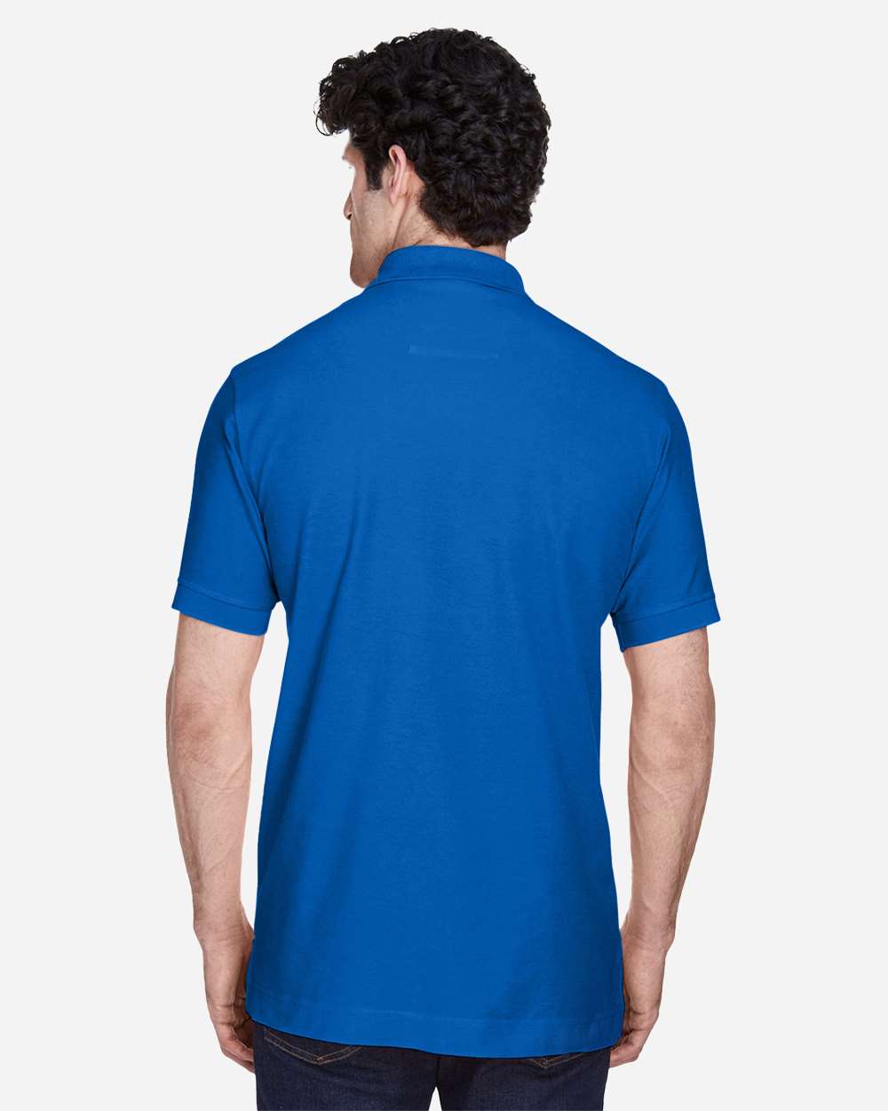 Men's Pima Piqué Polo - French Blue - L