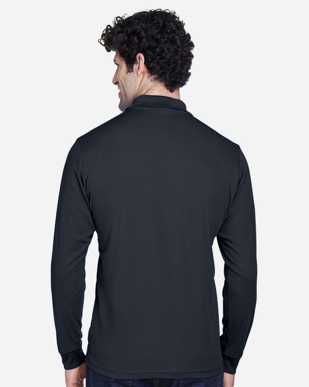 Men's Tall Pinnacle Performance Long Sleeve Piqué Polo - Carbon - 2XLT