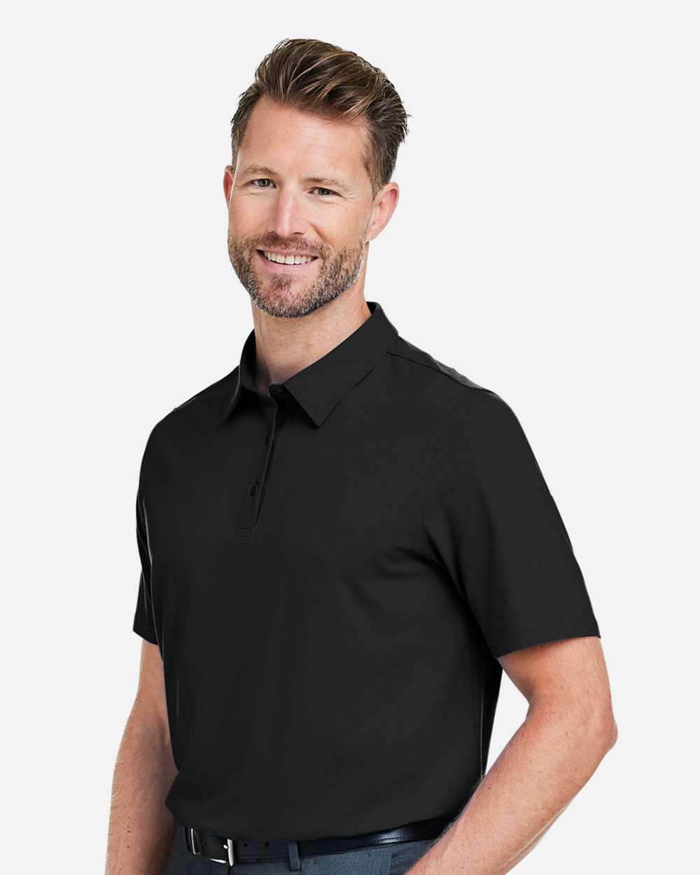 Men's Raleigh Stretch Polo - Black - M