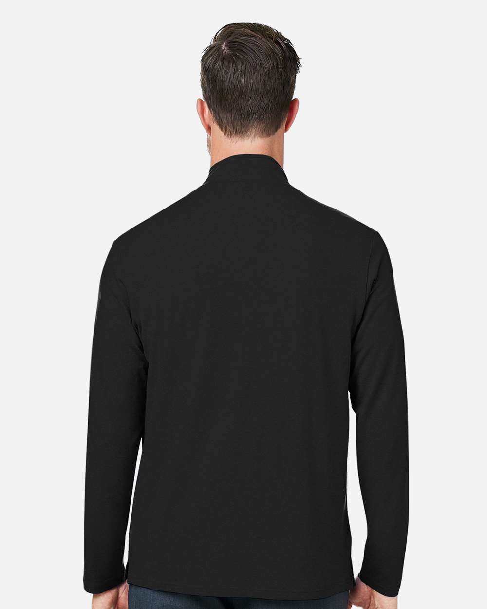 Men's Stretch Quarter-Zip - Black - L