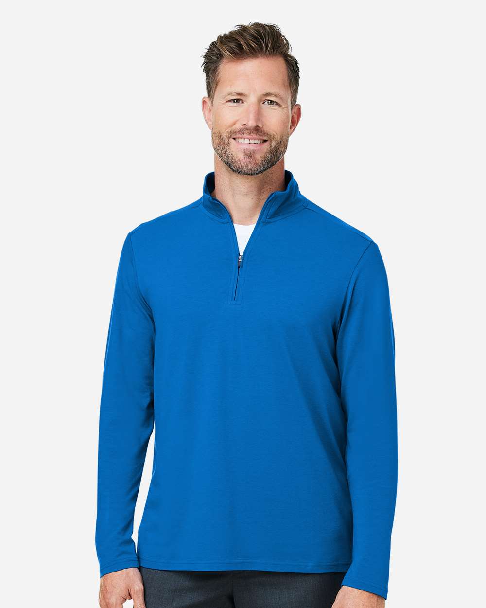 Men's Stretch Quarter-Zip - French Blue - S