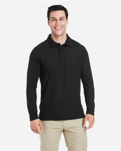 Men's ChromaSoft™ Long Sleeve Pique Polo - Classic Navy