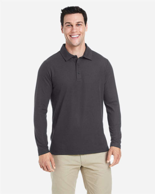 Men's ChromaSoft™ Long Sleeve Pique Polo - Classic Navy