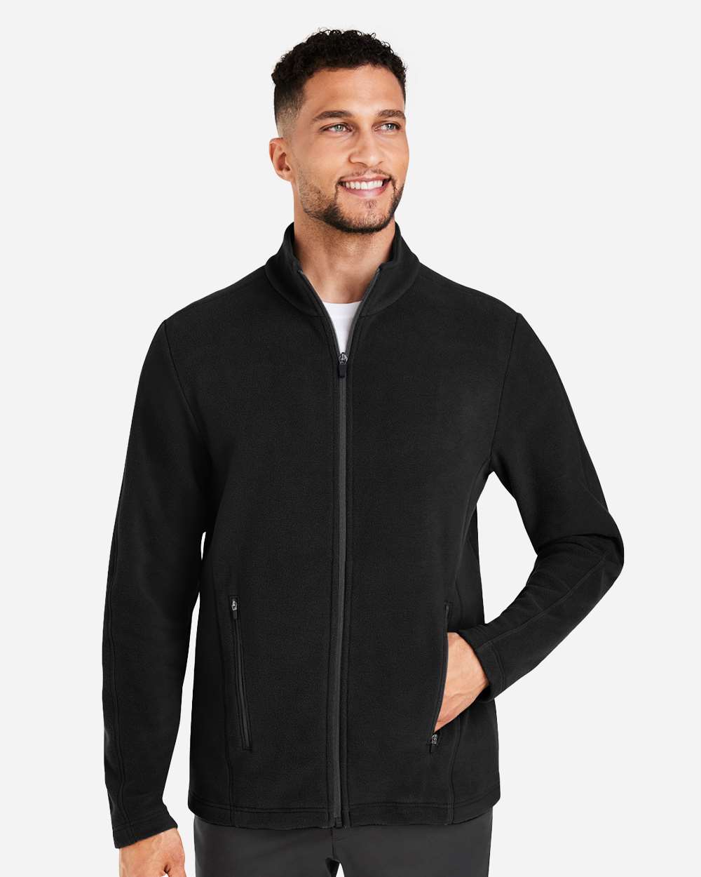 Men's CrownLux Fleece Full-Zip - Black - S