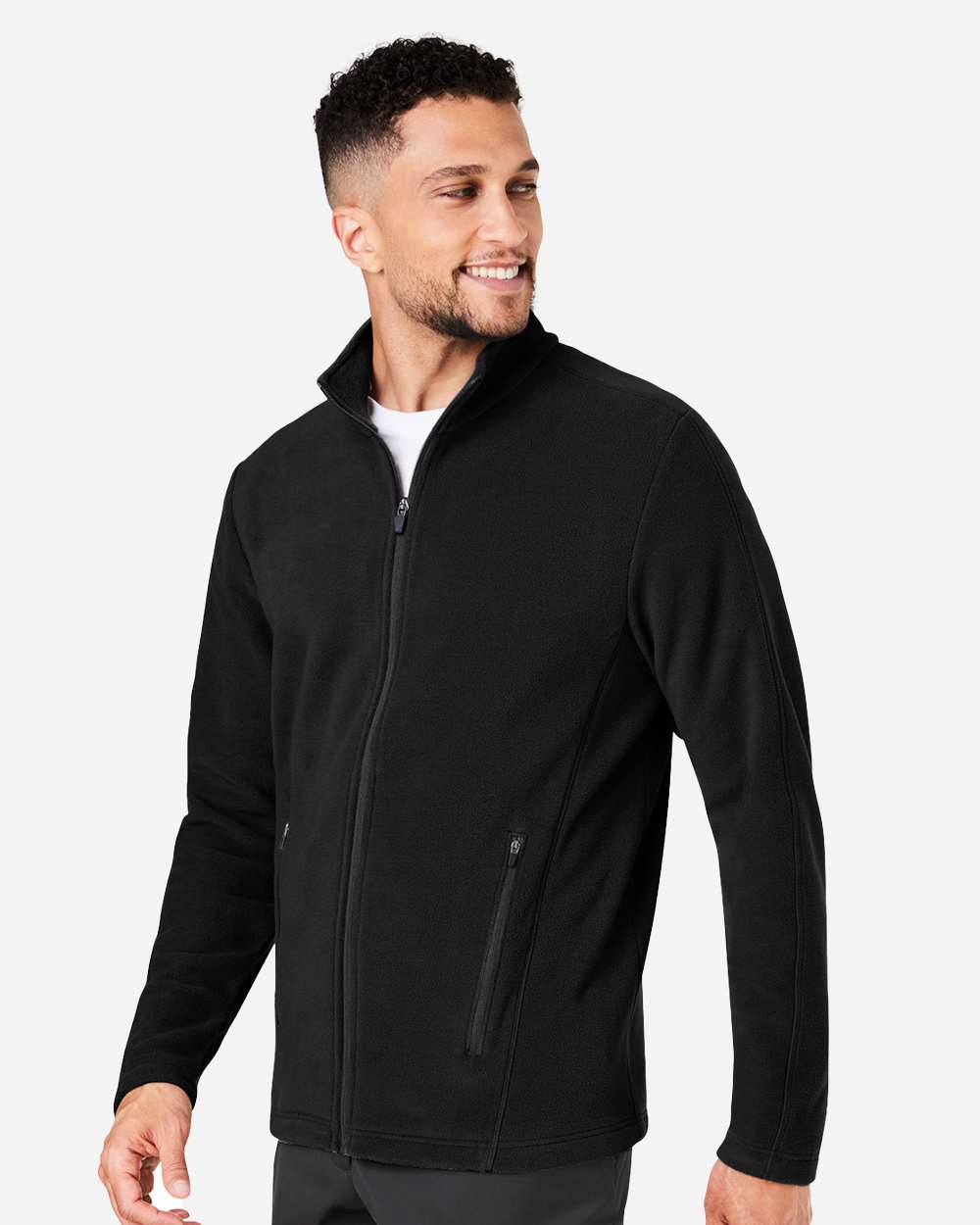 Men's CrownLux Fleece Full-Zip - Black - M