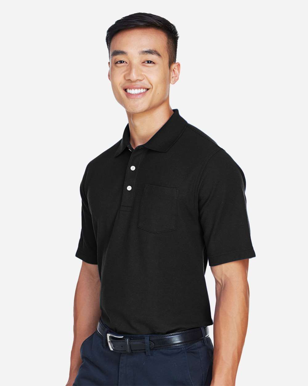 Men's DRYTEC20™ Pocket Polo - Black - M