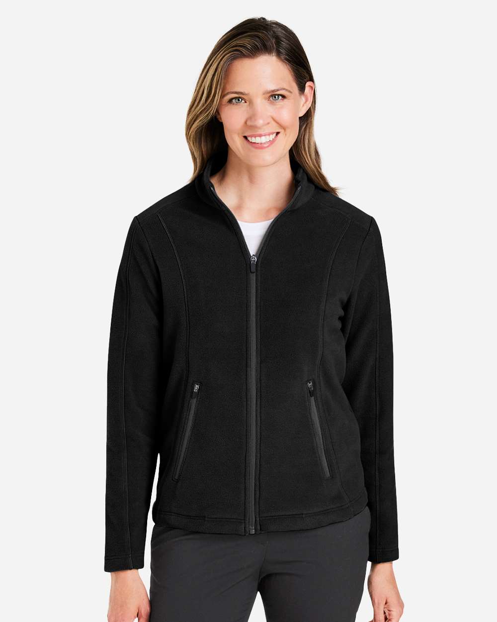 Women's CrownLux Fleece Full-Zip - Black - S