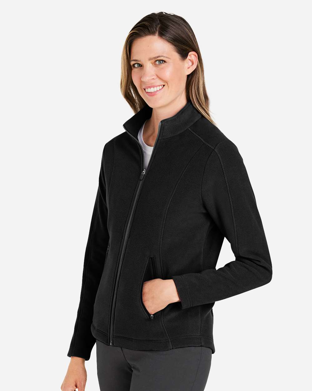 Women's CrownLux Fleece Full-Zip - Black - M