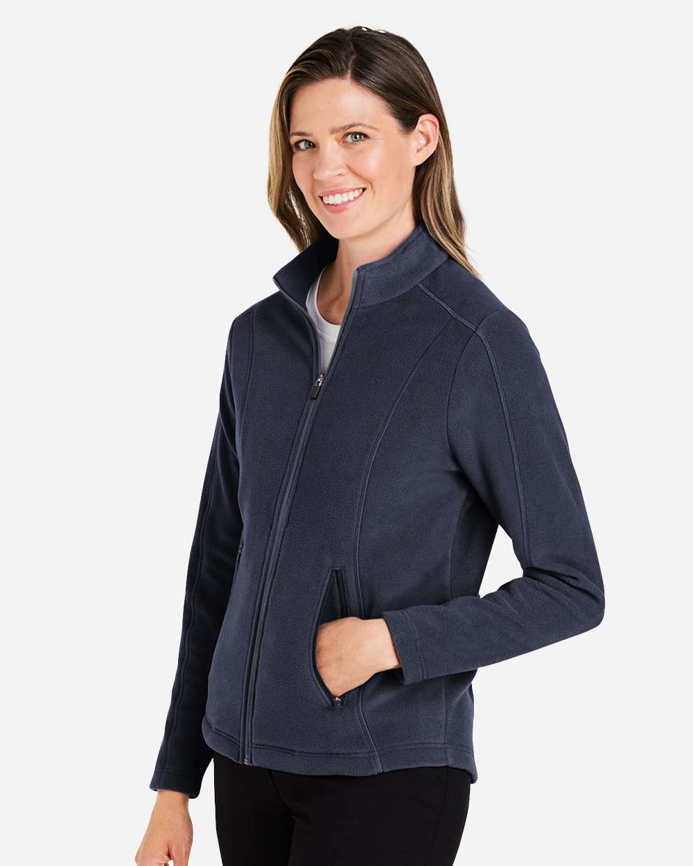 Women's CrownLux Fleece Full-Zip - Navy - M