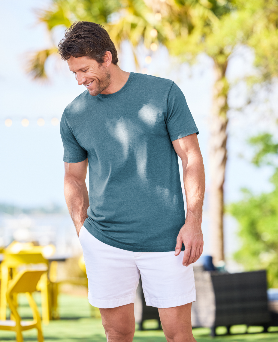 Unisex Vintage Wash Tee – Basil