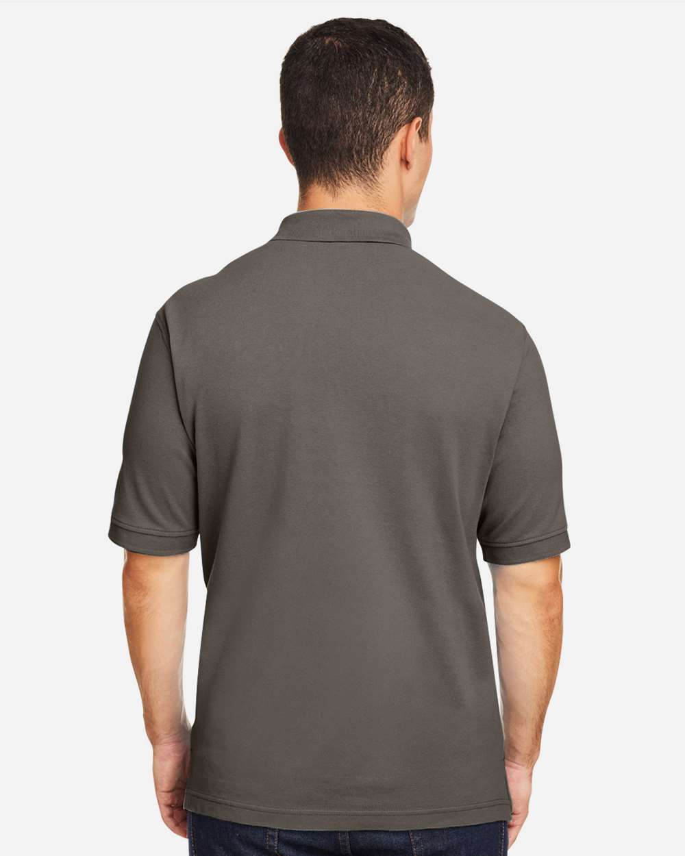 Men's Classic Cotton Polo - Charcoal - L