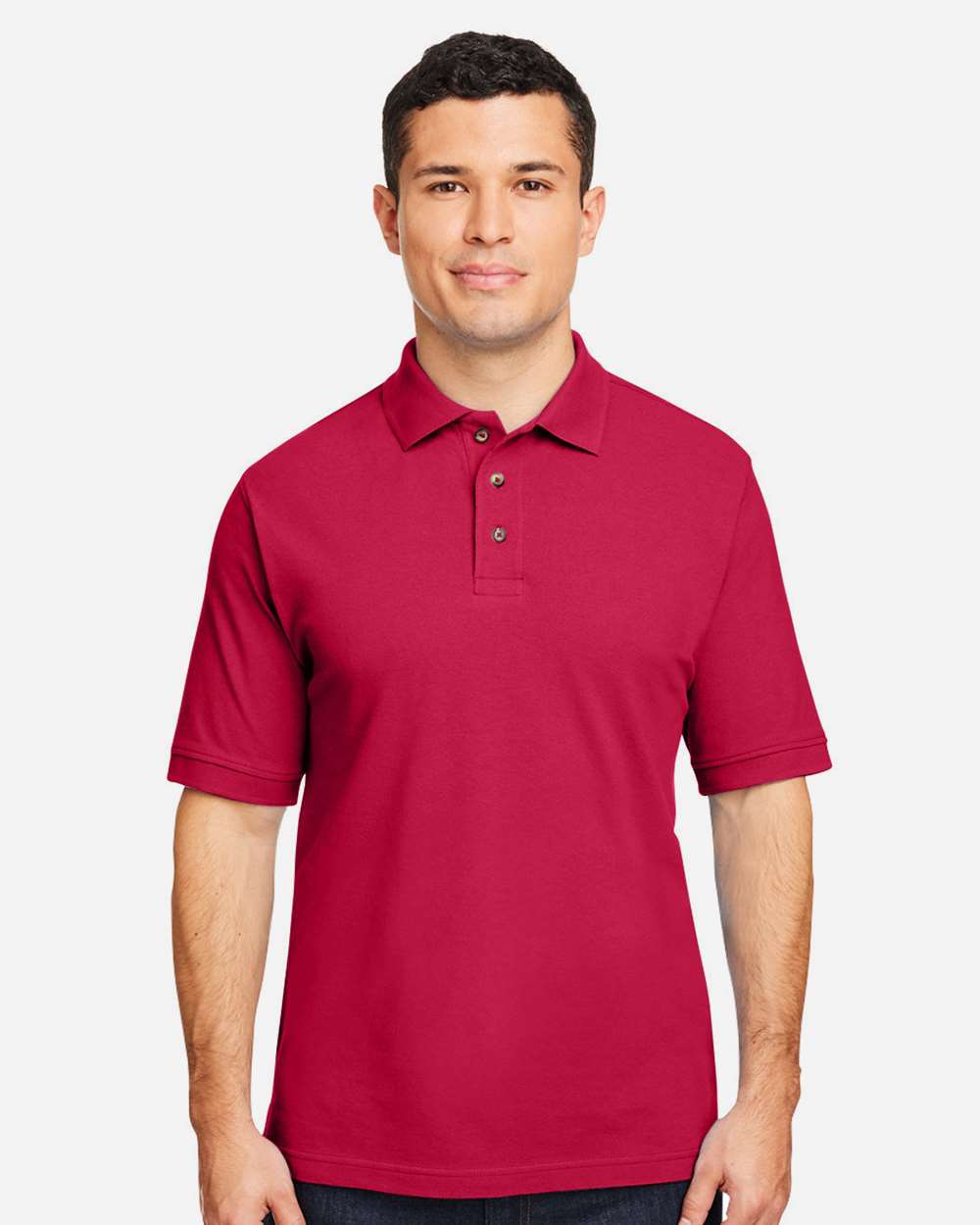 Men's Classic Cotton Polo - Red - S