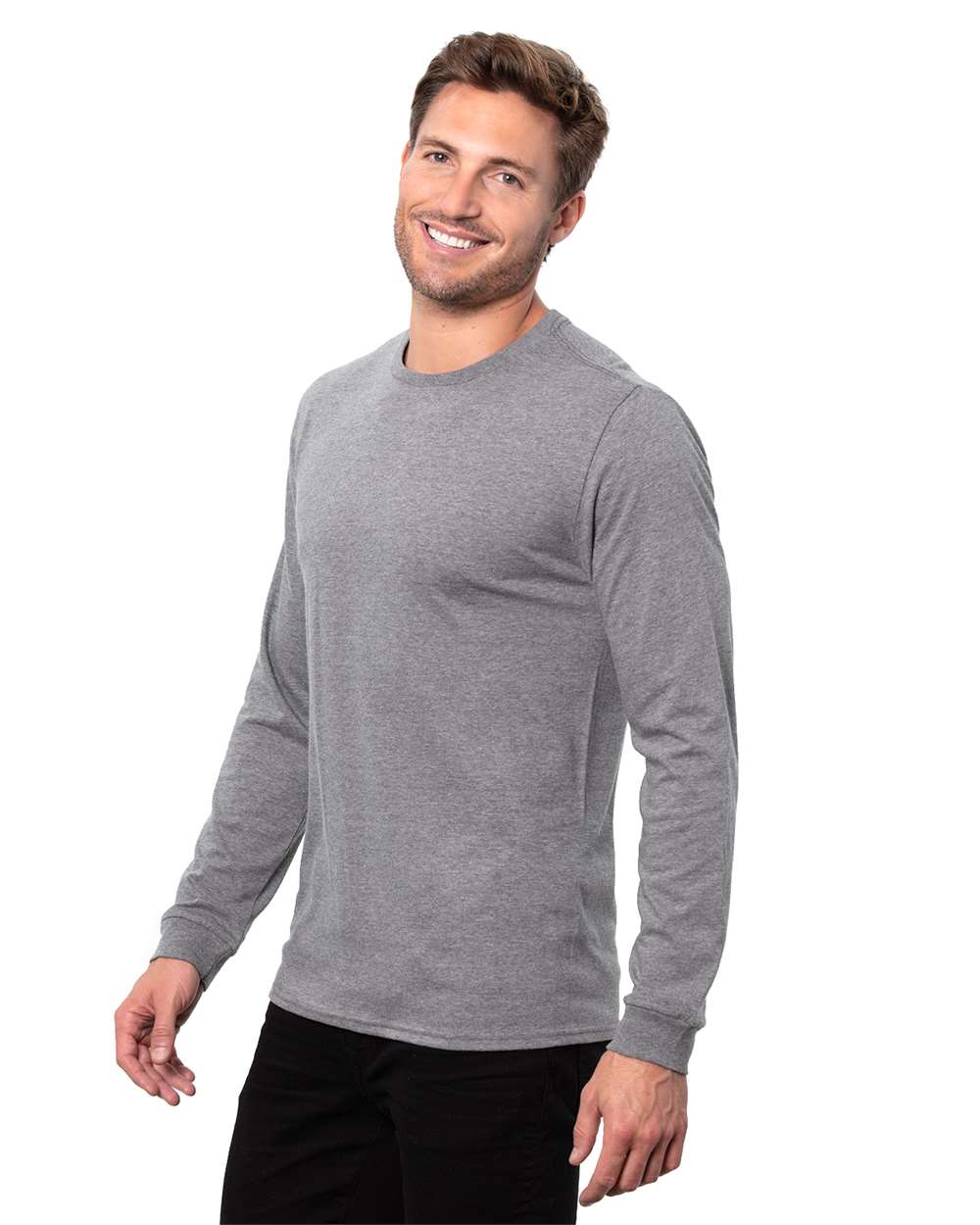 Epic CVC Long Sleeve T-Shirt - Heather Dark Grey - S