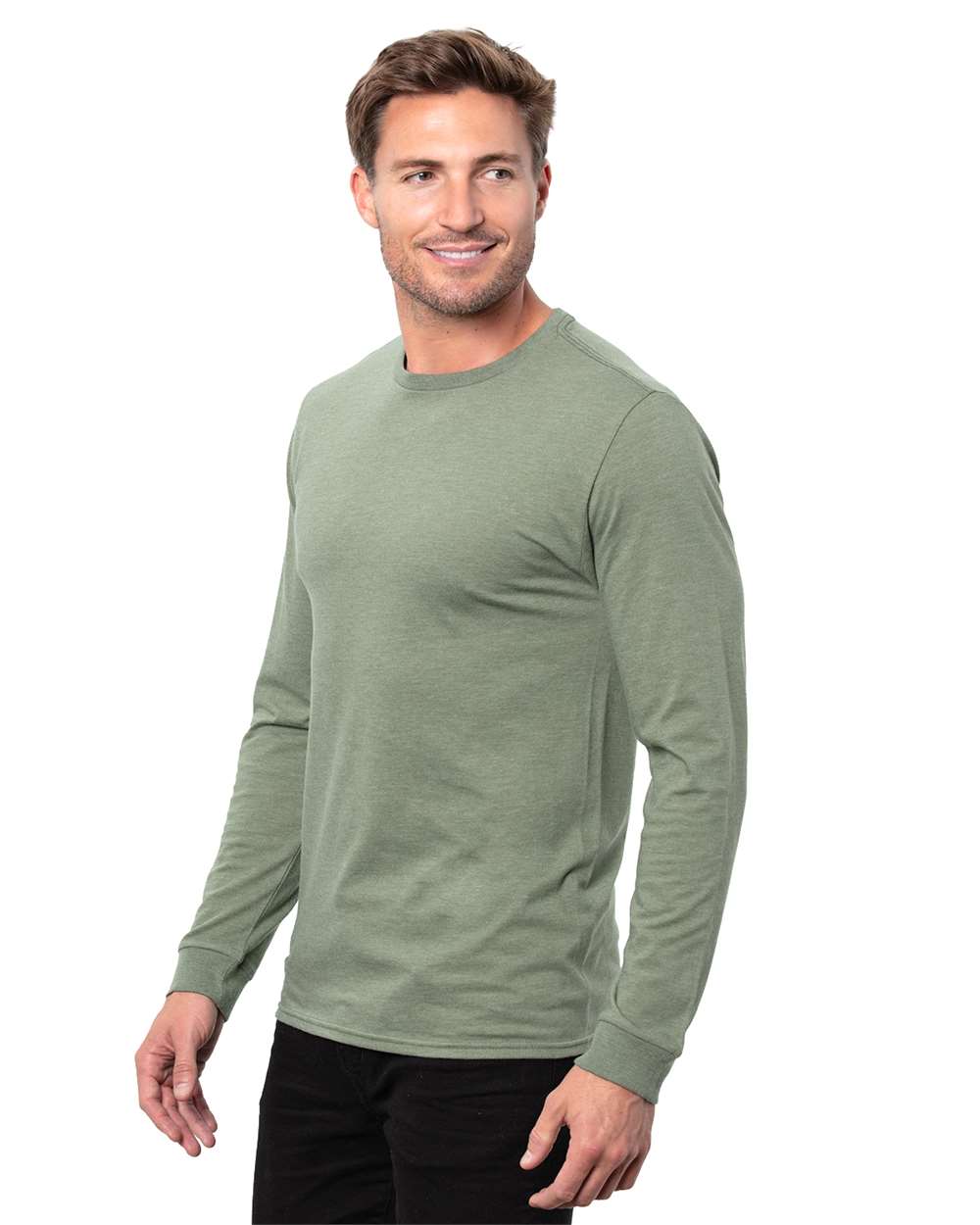 Epic CVC Long Sleeve T-Shirt - Heather Military Green - M