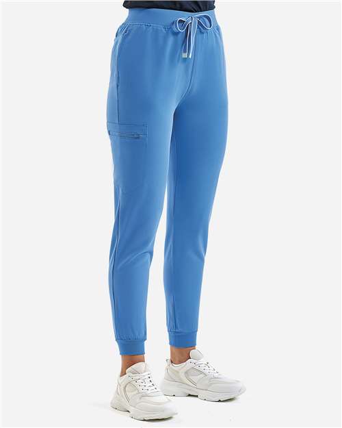 Onna NN610 Women's Stretch Scrub Pants - Ceil Blue - Side