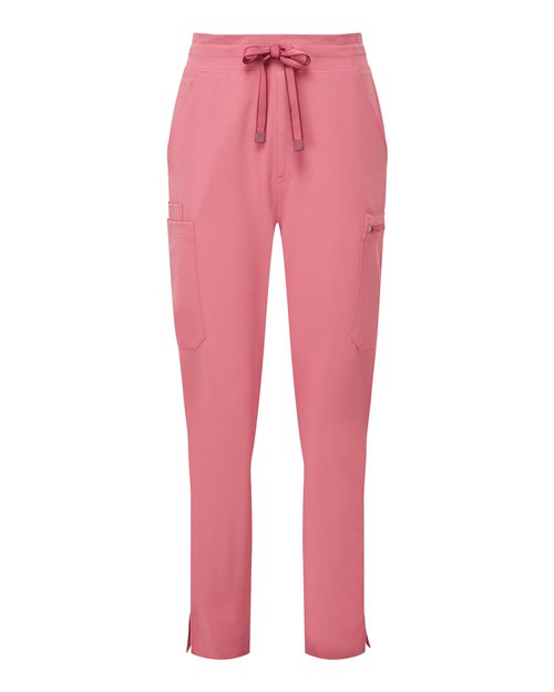 Onna Women's Relentless Stretch Cargo Scrub Pants in Calm Pink