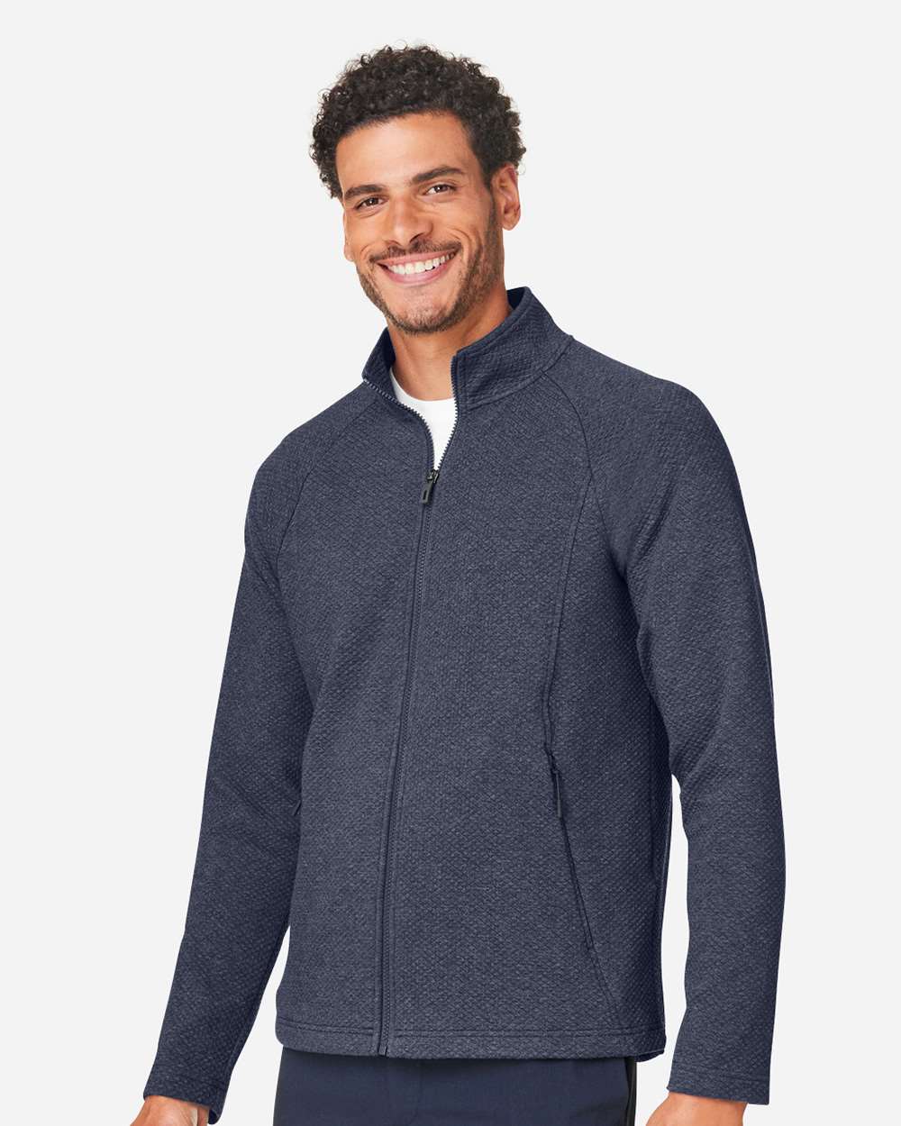 Men's Spirit Textured Full-Zip Jacket - Classic Navy - M