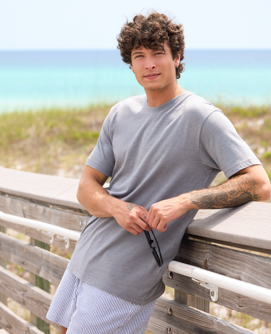 Unisex Vintage Wash Tee – Grey