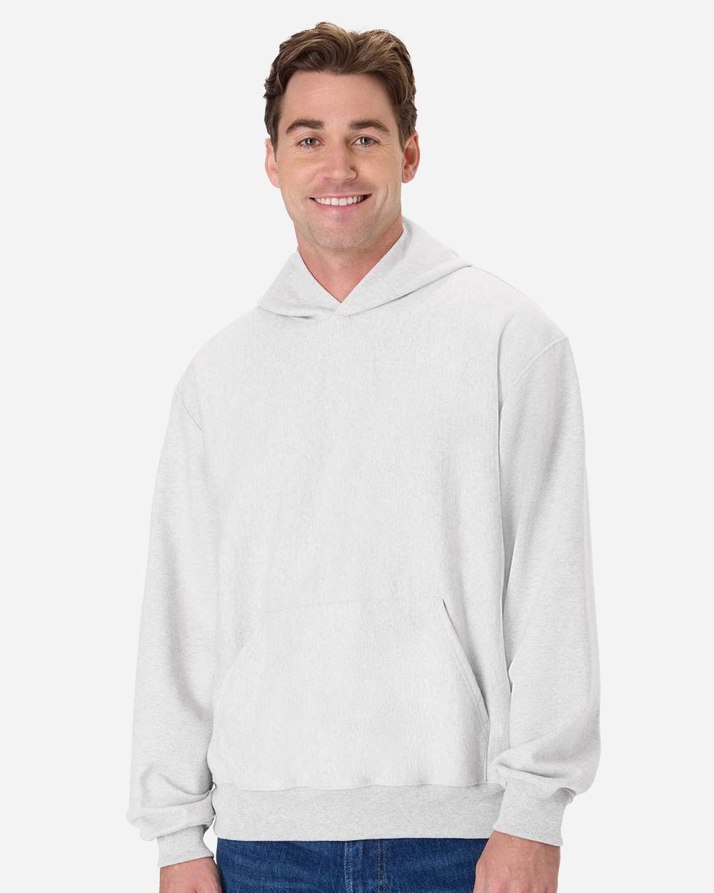 Unisex Beefy® Sweats Premium Heavyweight Hooded Sweatshirt - Ash - XS