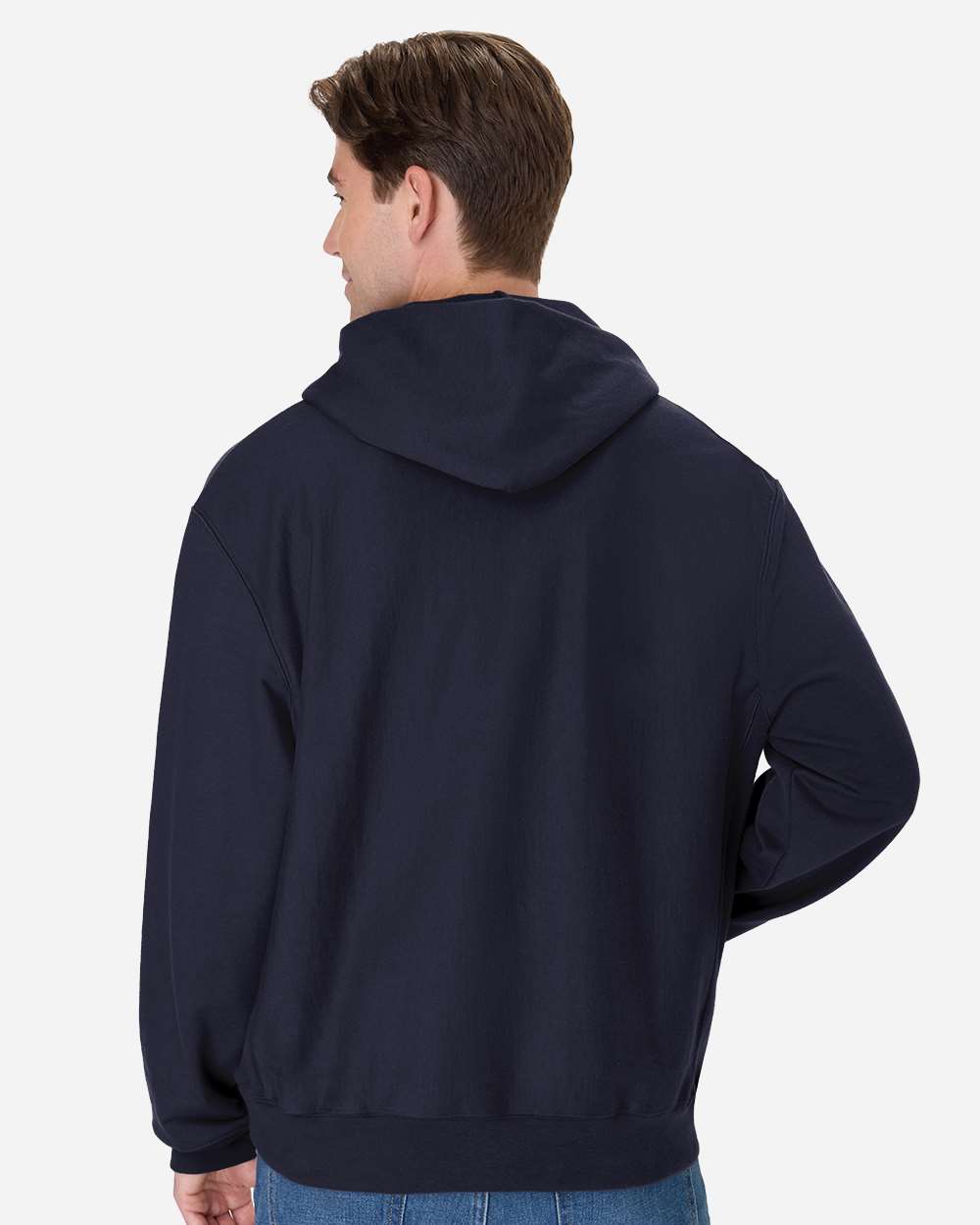 Unisex Beefy® Sweats Premium Heavyweight Hooded Sweatshirt - Navy - M