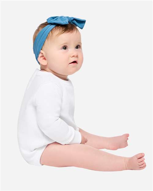 Baby Fleece Bodysuit — Warm Infant One-Piece - White - Side