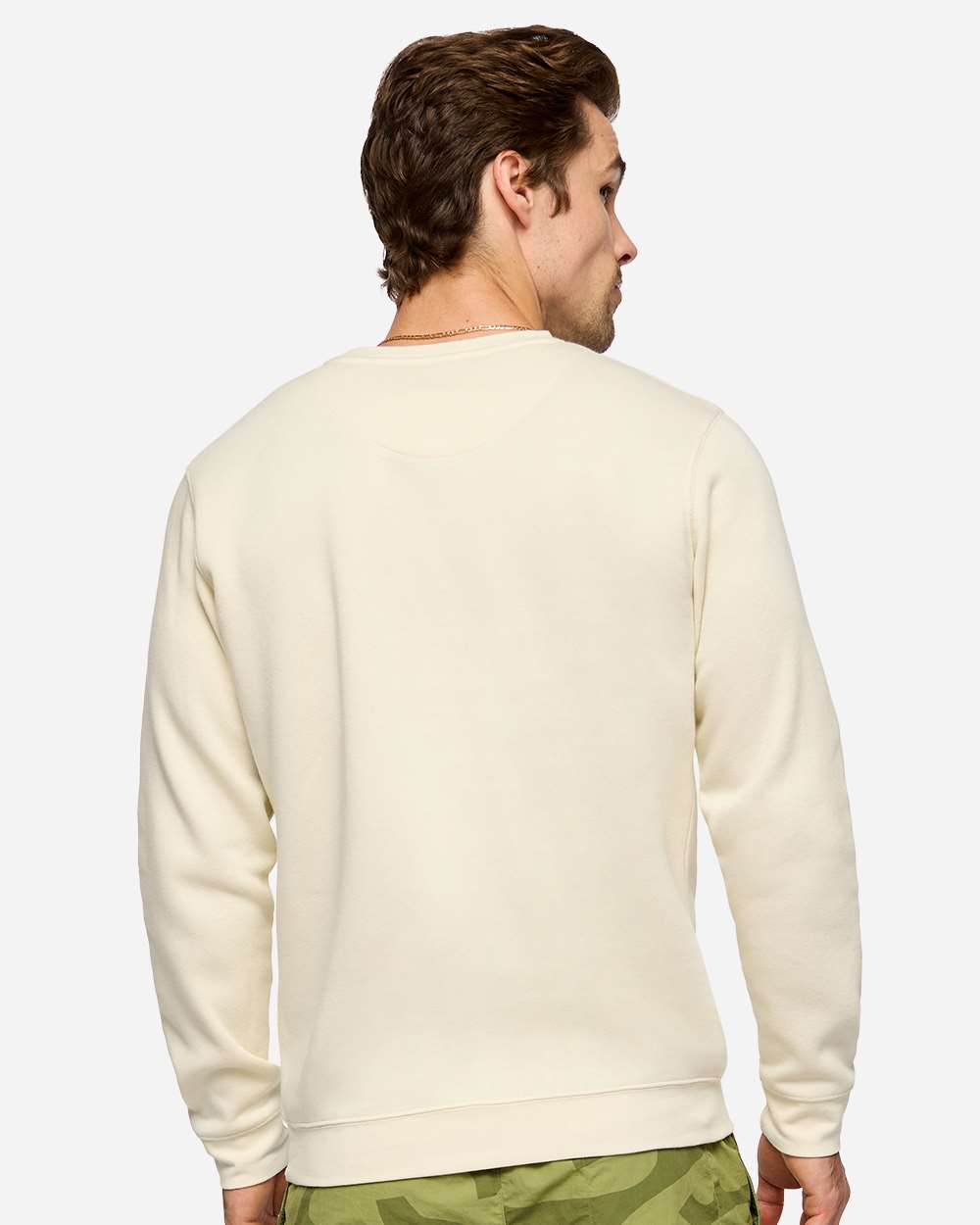 Unisex Elevated Fleece Crewneck Sweatshirt - Natural - M