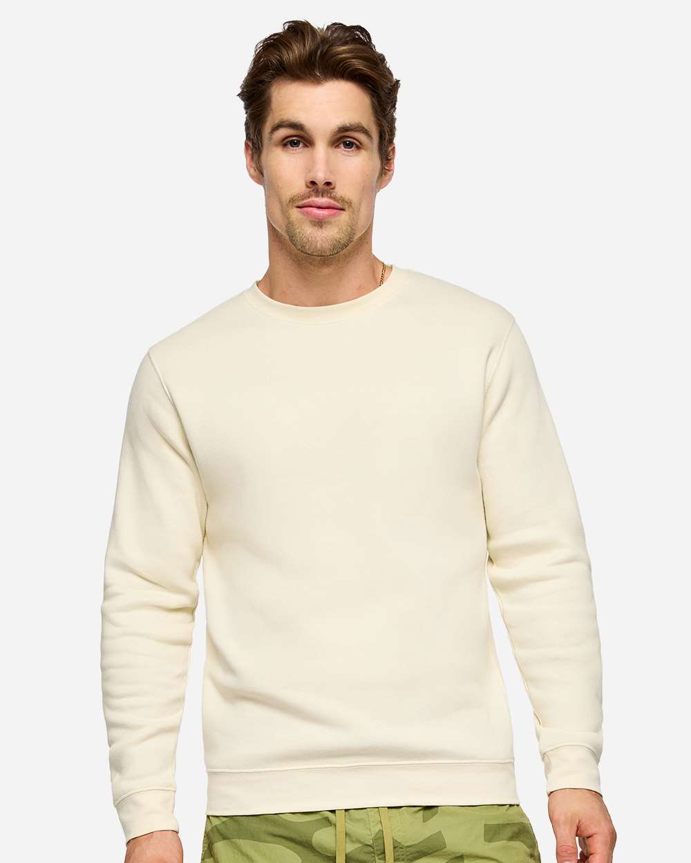 Unisex Elevated Fleece Crewneck Sweatshirt - Natural - XS