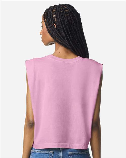 American Apparel 307GD Women's Baby Tee - Faded Powder Pink - Back