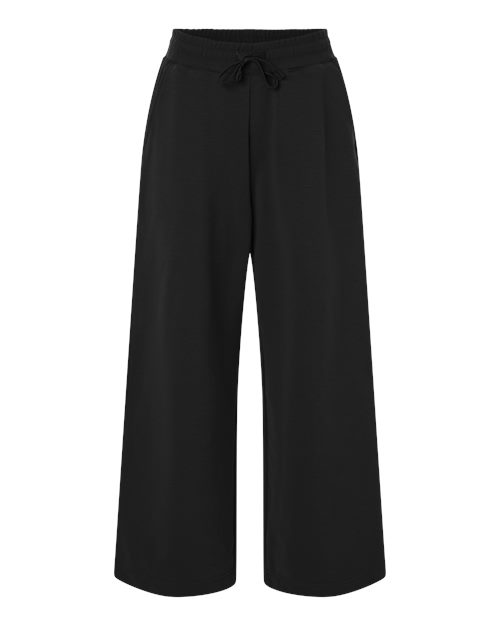 American Apparel Women's French Terry Wide Leg Pants in Black