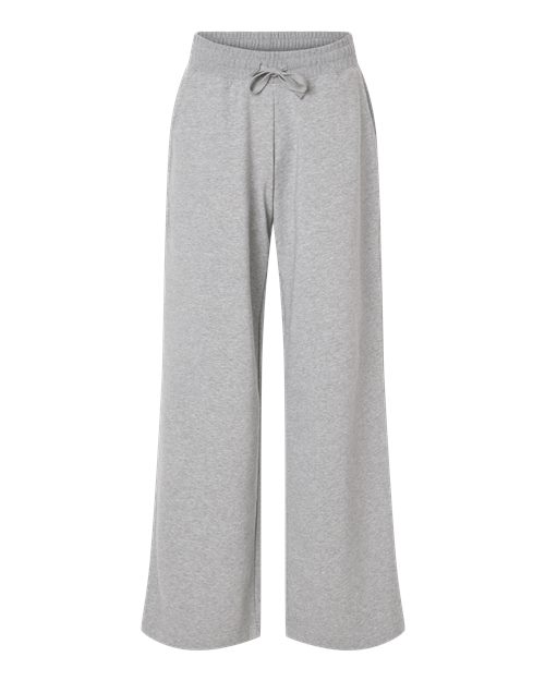 American Apparel Women's French Terry Wide Leg Pants in Heather Grey